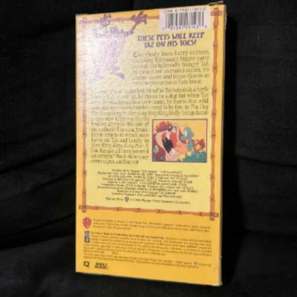 Taz Mania Taz-Manimals featuring the Tazmanian Devil VHS Looney Tunes 1990s 90s - Picture 2 of 2